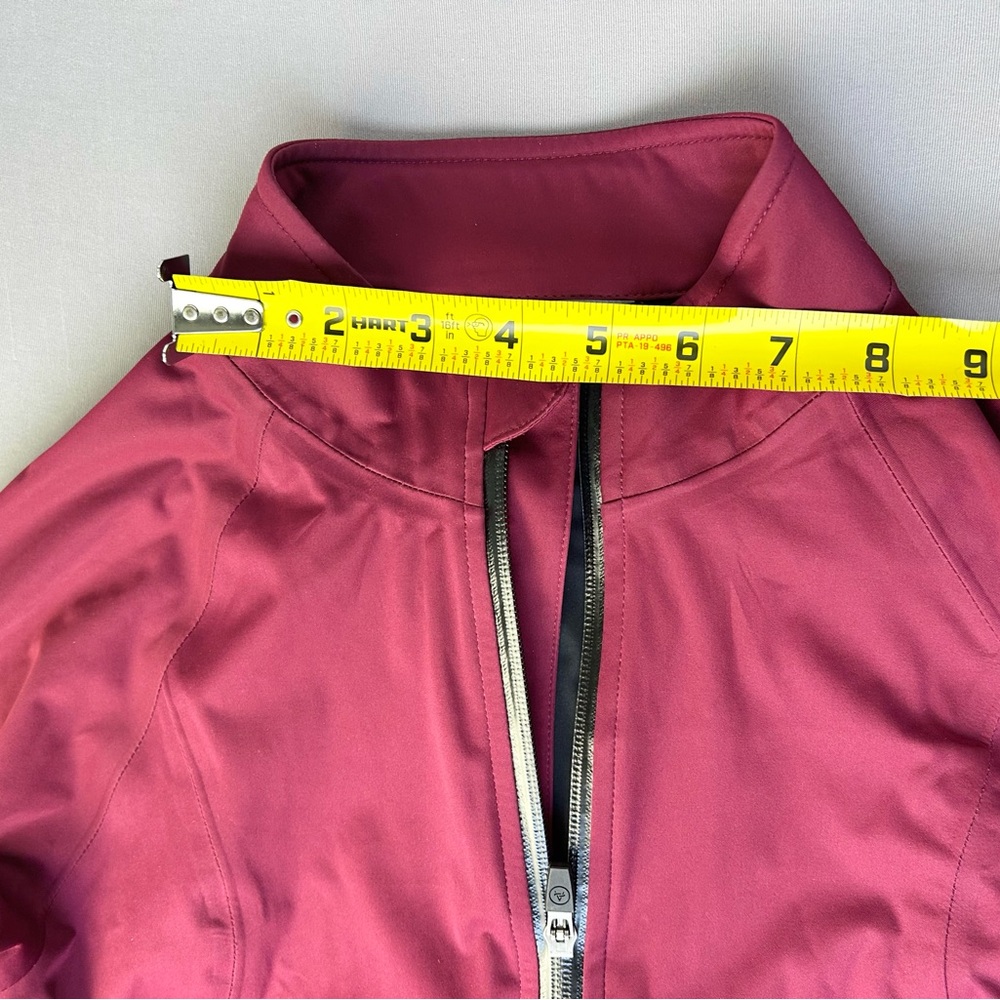 Aether Women's Size 2 Union Cycling Jacket Wine Red Full Zip - Picture 8 of 16